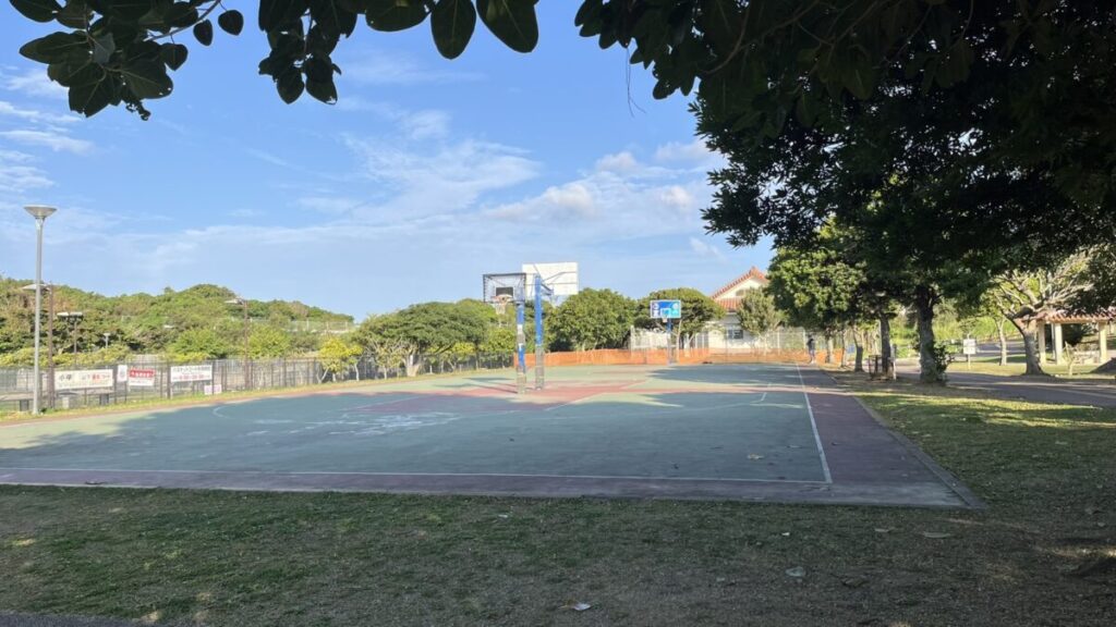 コート周辺の様子